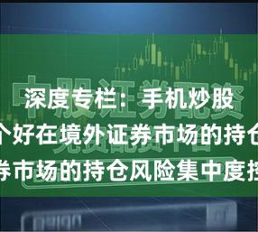 深度专栏：手机炒股软件哪个好在境外证券市场的持仓风险集中度控