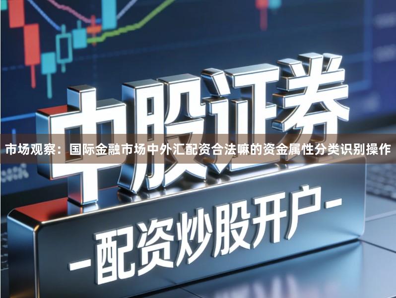 市场观察：国际金融市场中外汇配资合法嘛的资金属性分类识别操作