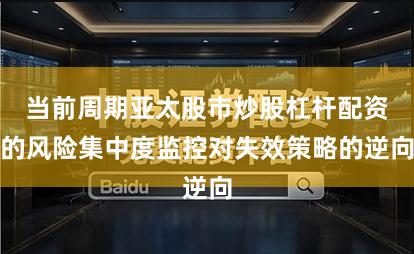 当前周期亚太股市炒股杠杆配资的风险集中度监控对失效策略的逆向