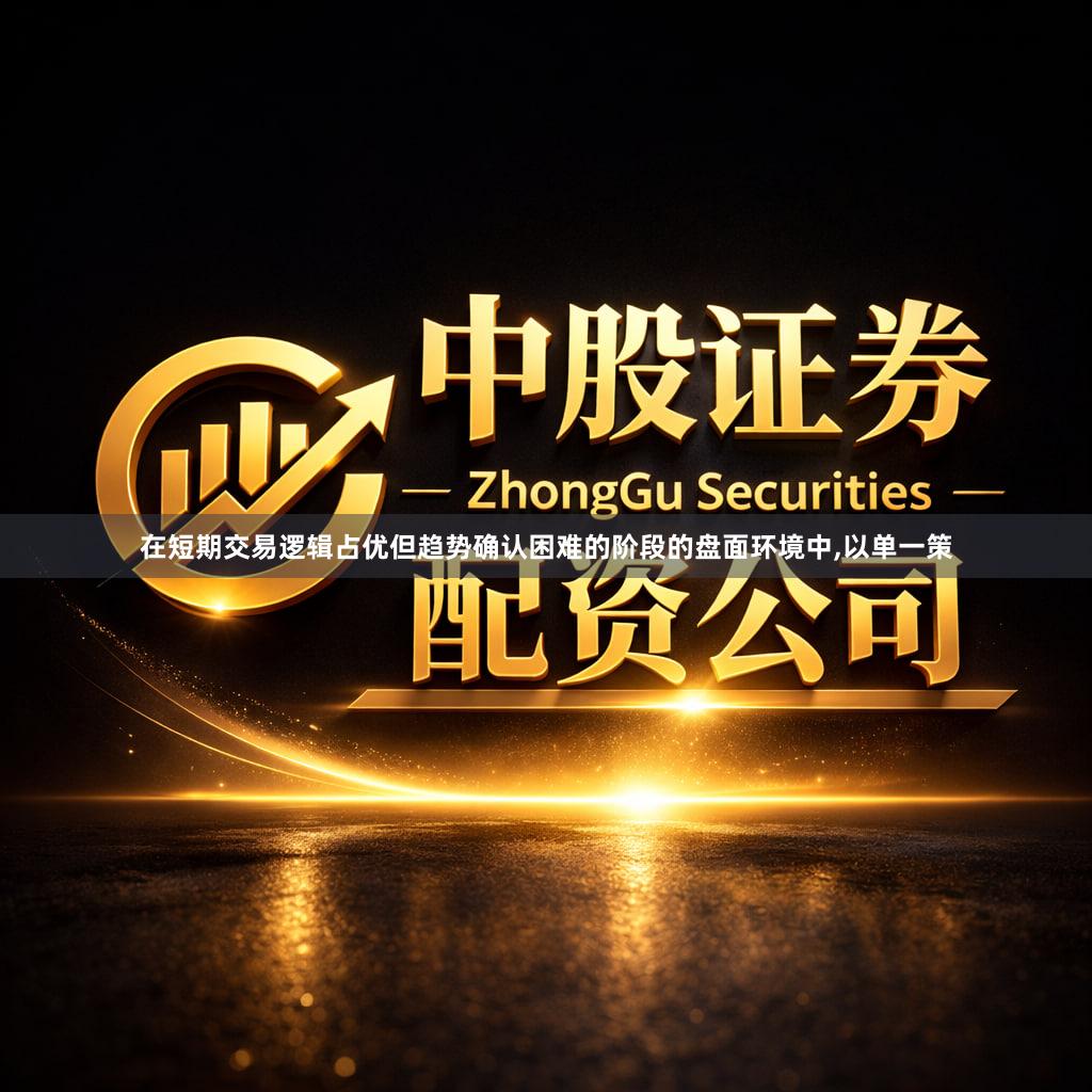 在短期交易逻辑占优但趋势确认困难的阶段的盘面环境中,以单一策